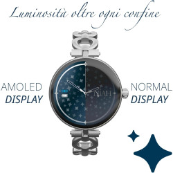 Techmade - Montre connectée Niah Lyra | Écran AMOLED 1,04" | Appels, Notifications, SOS | Sommeil & Cardiaque | iOS & Android | 