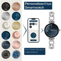 Techmade - Montre connectée Niah Lyra | Écran AMOLED 1,04" | Appels, Notifications, SOS | Sommeil & Cardiaque | iOS & Android | 