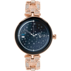 Techmade montre intelligente niah lyra, montre numérique bijou, écran amoled, appels, notifications, fonction sos, sport, compat