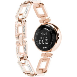 Techmade montre intelligente niah lyra, montre numérique bijou, écran amoled, appels, notifications, fonction sos, sport, compat