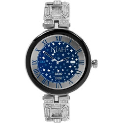 Techmade montre intelligente niah lyra, montre numérique bijou, écran amoled, appels, notifications, fonction sos, sport, compat