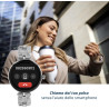 Techmade montre intelligente niah lyra, montre numérique bijou, écran amoled, appels, notifications, fonction sos, sport, compat