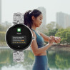 Techmade montre intelligente niah lyra, montre numérique bijou, écran amoled, appels, notifications, fonction sos, sport, compat