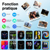 Soudorv montre connectée pour homme femme, smartwatch avec appel bleutooth | 1.91" hd montre avec 110+ sportifs, étanche ip68, p