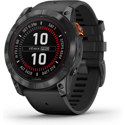 Garmin fēnix 7X Pro Solar Montre Intelligente GPS Multisports avec Lampe de Poche intégrée, capacité de Charge Solaire, Noir