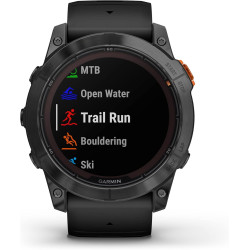 Garmin fēnix 7X Pro Solar Montre Intelligente GPS Multisports avec Lampe de Poche intégrée, capacité de Charge Solaire, Noir