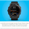 Garmin fēnix 7X Pro Solar Montre Intelligente GPS Multisports avec Lampe de Poche intégrée, capacité de Charge Solaire, Noir