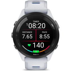 Garmin Forerunner 265 Montre intelligente de course à pied, affichage AMOLED coloré, mesures d'entraînement et informations de r