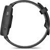 Garmin Forerunner 265 - Montre GPS de Running avec écran AMOLED - Noire avec Bracelet en Silicone Noir/Gris - Boîtier 46 mm | Éc