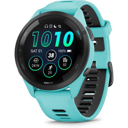 Garmin Forerunner 265 Montre Intelligente de Course à Pied, Affichage AMOLED coloré, mesures d'entraînement et informations de r