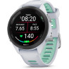 Garmin Forerunner 265S - Montre GPS de Running avec écran AMOLED - Blanche avec Bracelet en Silicone Blanc/Vert - Boîtier 42 mm