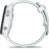 Garmin Forerunner 265S - Montre GPS de Running avec écran AMOLED - Blanche avec Bracelet en Silicone Blanc/Vert - Boîtier 42 mm