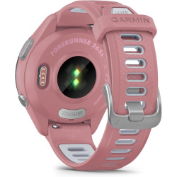 Garmin Forerunner 265S - Montre GPS de Running avec écran AMOLED - Rose avec Bracelet en Silicone Rose/Gris - Boîtier 42 mm