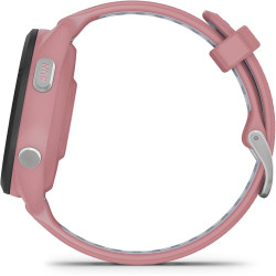 Garmin Forerunner 265S - Montre GPS de Running avec écran AMOLED - Rose avec Bracelet en Silicone Rose/Gris - Boîtier 42 mm