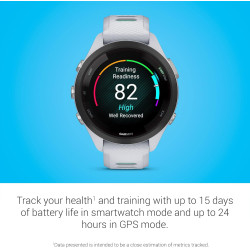 Garmin Forerunner 265S Montre Intelligente de Course à Pied, Affichage AMOLED coloré, mesures d'entraînement et informations de 