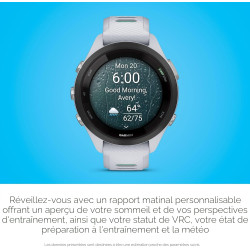 Garmin Forerunner 265S Montre Intelligente de Course à Pied, Affichage AMOLED coloré, mesures d'entraînement et informations de 