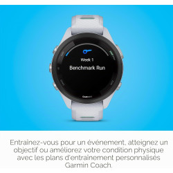 Garmin Forerunner 265S Montre Intelligente de Course à Pied, Affichage AMOLED coloré, mesures d'entraînement et informations de 