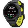 Garmin Forerunner 265S - Montre GPS de Running avec écran AMOLED - Noire avec Bracelet en Silicone Noir/Jaune - Boîtier 42 mm