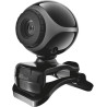 Trust Exis Webcam avec Microphone Intégré USB 2.0 - Noir/Argent