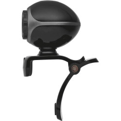 Trust Exis Webcam avec Microphone Intégré USB 2.0 - Noir/Argent