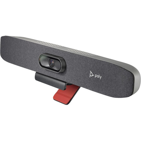 Poly Studio R30 - Système de visioconférence 4K (Plantronics) - Barre avec caméra, micro et haut-parleur pour les petites salles