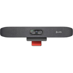 Poly Studio R30 - Système de visioconférence 4K (Plantronics) - Barre avec caméra, micro et haut-parleur pour les petites salles