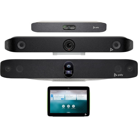 Poly - Studio X30 (Polycom) - Barre vidéo et audio 4K - Système de conférence pour petites salles de réunion - fonctionne avec T