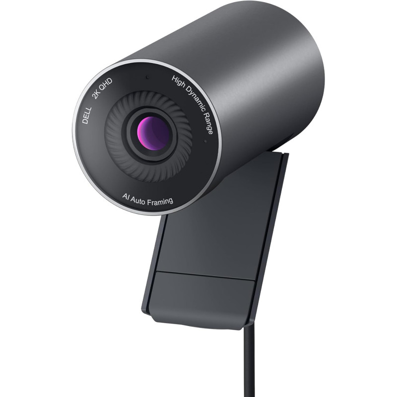 Dell Pro Webcam WB5023 – 2K QHD Capteur Sony STARVIS, Cadrage Automatique IA, HDR, Réduction de Bruit 3D & 2D, Micro Réduction d