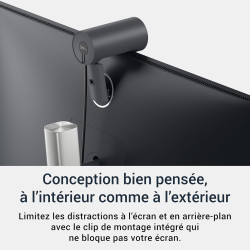 Dell Pro Webcam WB5023 – 2K QHD Capteur Sony STARVIS, Cadrage Automatique IA, HDR, Réduction de Bruit 3D & 2D, Micro Réduction d