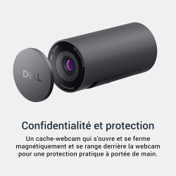 Dell Pro Webcam WB5023 – 2K QHD Capteur Sony STARVIS, Cadrage Automatique IA, HDR, Réduction de Bruit 3D & 2D, Micro Réduction d