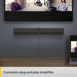 Barre vidéo panoramique 4K Jabra PanaCast 50 - Caméra de visioconférence pour petites et moyennes salles avec champ de vision 18