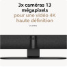 Barre vidéo panoramique 4K Jabra PanaCast 50 - Caméra de visioconférence pour petites et moyennes salles avec champ de vision 18