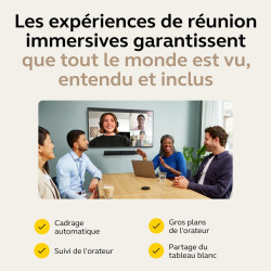 Barre vidéo panoramique 4K Jabra PanaCast 50 - Caméra de visioconférence pour petites et moyennes salles avec champ de vision 18