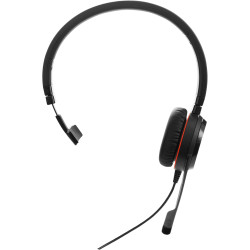 Jabra Evolve 30 UC Casque Mono - Casque Optimisé Unified Communications (UC) pour Softphones VoIP avec Réduction Passive du Brui