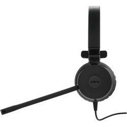 Jabra Evolve 30 UC Casque Mono - Casque Optimisé Unified Communications (UC) pour Softphones VoIP avec Réduction Passive du Brui