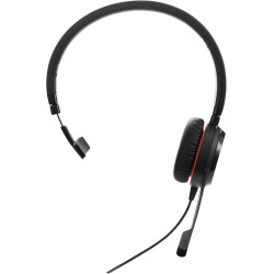 Jabra Evolve 30 UC Casque Mono - Casque Optimisé Unified Communications (UC) pour Softphones VoIP avec Réduction Passive du Brui