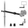 NEEWER DS001 Bras d'extension télescopique de Table pour Appareil Photo, 30 à 51 cm, avec Support à rotule 1/4", 3/8", 5/8", vis