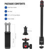 NEEWER Support de Bureau pour Caméra et Téléphone avec Rotule 360°, 43-102cm, Pince Télescopique en C, Support de Lampe Table, V