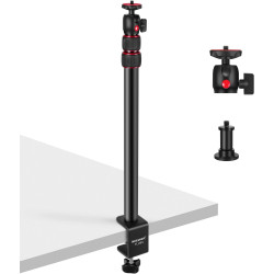 Neewer Support de table extensible pour appareil photo,rotule 1/4",support de table réglable 17-40",pince en C pour appareil ref