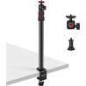 Neewer Support de table extensible pour appareil photo,rotule 1/4",support de table réglable 17-40",pince en C pour appareil ref