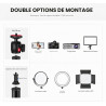 Neewer Support de table extensible pour appareil photo,rotule 1/4",support de table réglable 17-40",pince en C pour appareil ref