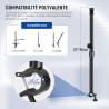 NEEWER Bras de Support de caméra aérien avec Clip, 56 cm, 180° et 360°, Bras de Maintien Flexible à 2 Sections pour Support de B