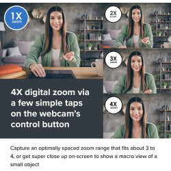 CREATIVE Live! Cam Sync V3 Webcam 2K QHD USB avec Zoom Numérique 4X, Microphones, HD 1080p, FOV Jusqu'à 95°, Cache de Confidenti