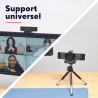 Trust Teza 4K Ultra HD Webcam 3840x2160, Autofocus, Noir | 2 Microphones Intégrés, 30 FPS, USB Plug & Play, Web Caméra pour Team