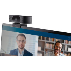 Trust Teza 4K Ultra HD Webcam 3840x2160, Autofocus, Noir | 2 Microphones Intégrés, 30 FPS, USB Plug & Play, Web Caméra pour Team
