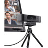 Trust Teza 4K Ultra HD Webcam 3840x2160, Autofocus, Noir | 2 Microphones Intégrés, 30 FPS, USB Plug & Play, Web Caméra pour Team
