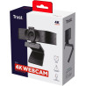 Trust Teza 4K Ultra HD Webcam 3840x2160, Autofocus, Noir | 2 Microphones Intégrés, 30 FPS, USB Plug & Play, Web Caméra pour Team