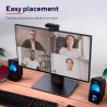 Trust Taxon Webcam 2K QHD, Autofocus, Filtre de Confidentialité, Noir | 2560x1440p, 2 Microphones, Grand Angle, 85% Plastique Re