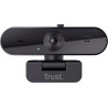 Trust Taxon Webcam 2K QHD, Autofocus, Filtre de Confidentialité, Noir | 2560x1440p, 2 Microphones, Grand Angle, 85% Plastique Re