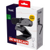 Trust Taxon Webcam 2K QHD, Autofocus, Filtre de Confidentialité, Noir | 2560x1440p, 2 Microphones, Grand Angle, 85% Plastique Re